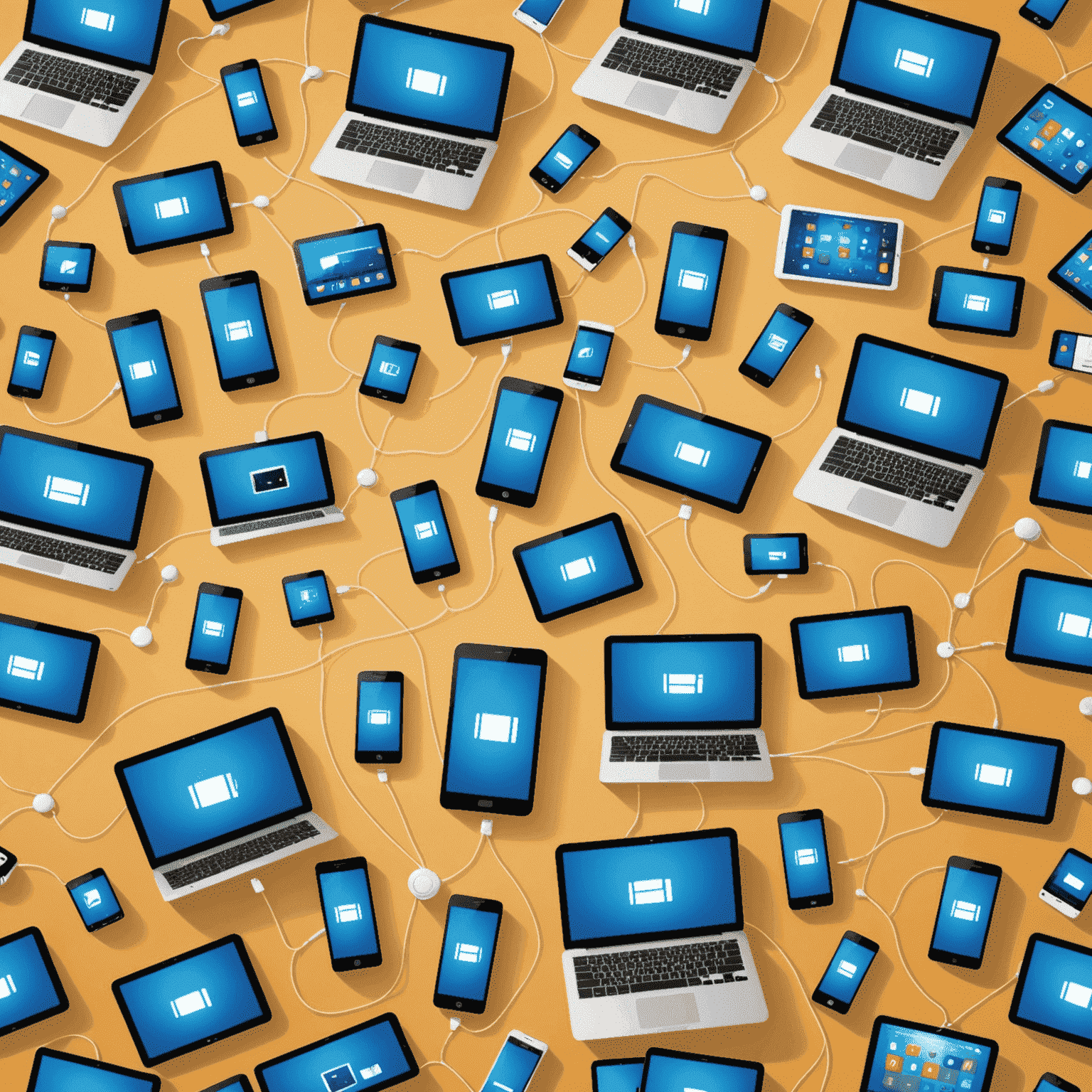 A collage of devices (smartphones, tablets, laptops) connected to a high-speed network, symbolizing various data plans and seamless internet access.